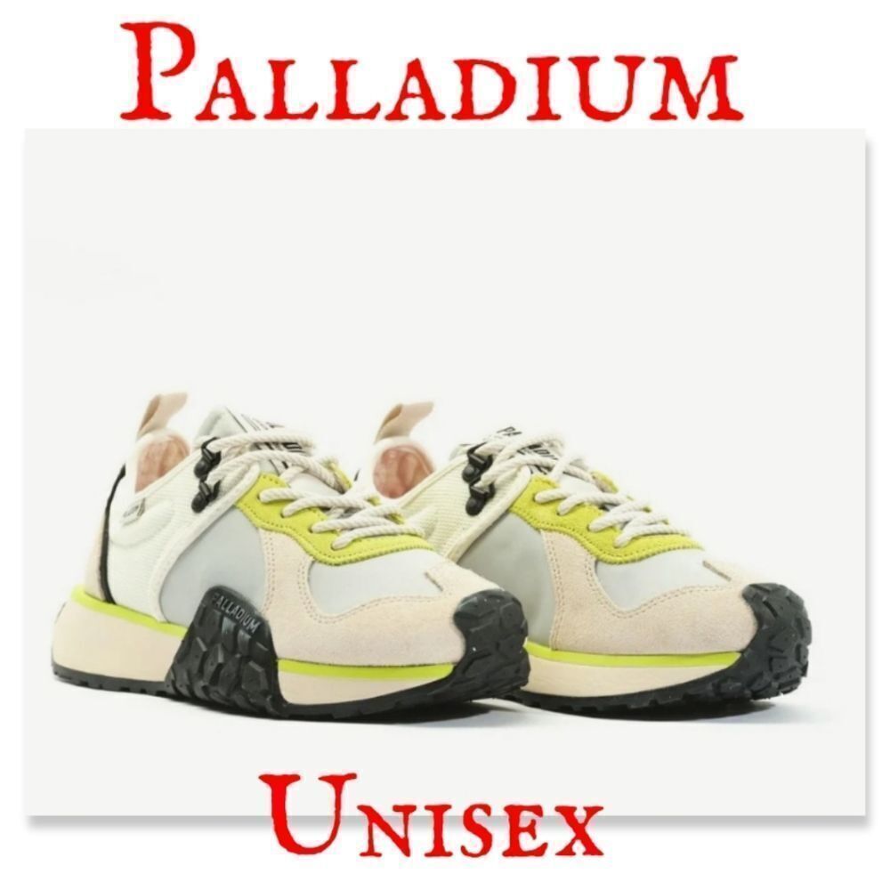 NIB Palladium TROOP RUNNER - Cream White / Black